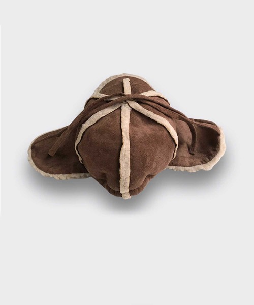 ALTROSE（アルトローズ）の「キャップ [ムートン風フライト]（キャップ・レディース・ブラック/ベージュ/ブラウン/キャメル・FREE）」の7枚目の写真