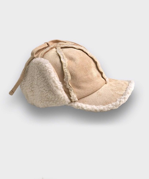 ALTROSE（アルトローズ）の「キャップ [ムートン風フライト]（キャップ・レディース・ブラック/ベージュ/ブラウン/キャメル・FREE）」の11枚目の写真