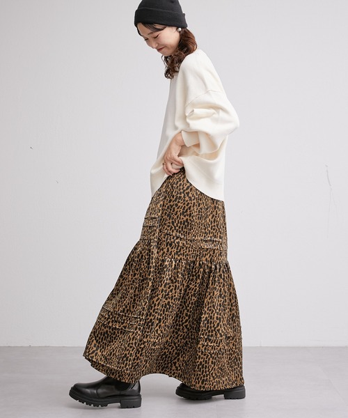 CIAOPANIC TYPY(チャオパニックティピー)の「□【新色追加】【OSORO】スウェットライクニット(ニット/セーター・レディース・グレー/ブラック/グリーン/ピンク/ホワイト系その他/イエロー/ブルー/ブラウン・ONE SIZE)」の16枚目の写真