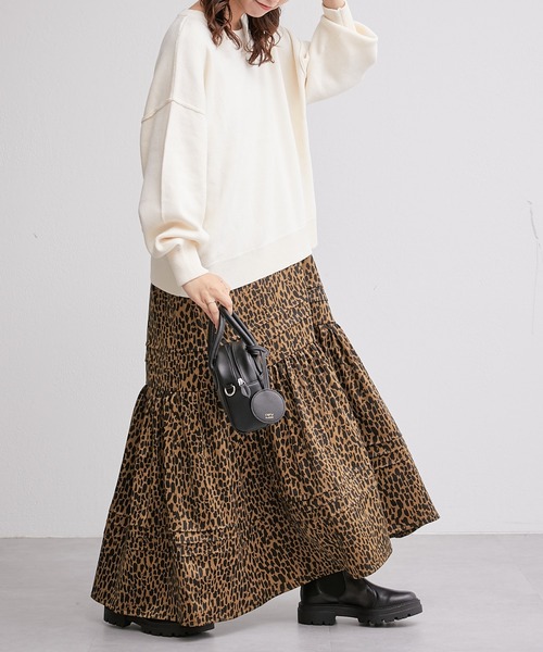 CIAOPANIC TYPY(チャオパニックティピー)の「□【新色追加】【OSORO】スウェットライクニット(ニット/セーター・レディース・グレー/ブラック/グリーン/ピンク/ホワイト系その他/イエロー/ブルー/ブラウン・ONE SIZE)」の18枚目の写真