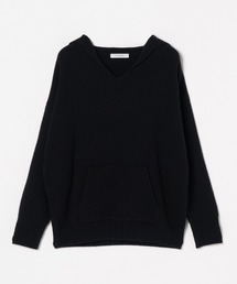 WOOL CASH SAILOR COLLAR PULLOVER