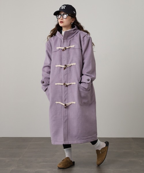 Questioning(クエスチョニング)の「big duffel coat / ビッグシルエット ダッフルコート unisex(ダッフルコート・メンズ・ブラック/ベージュ/グレー/レッド/ブルー/パープル/ピンク/オレンジ/ベージュ系2/ブラック系1/ブラック系2/ベージュ系1/ブラウン系2/レッド系2/ブラウン系1/ライトブルー・M/L/XL)」の18枚目の写真