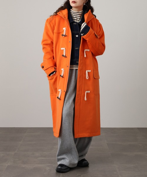 Questioning(クエスチョニング)の「big duffel coat / ビッグシルエット ダッフルコート unisex(ダッフルコート・メンズ・ブラック/ベージュ/グレー/レッド/ブルー/パープル/ピンク/オレンジ/ベージュ系2/ブラック系1/ブラック系2/ベージュ系1/ブラウン系2/レッド系2/ブラウン系1/ライトブルー・M/L/XL)」の20枚目の写真