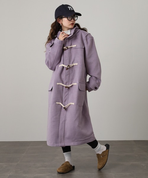 Questioning(クエスチョニング)の「big duffel coat / ビッグシルエット ダッフルコート unisex(ダッフルコート・メンズ・ブラック/ベージュ/グレー/レッド/ブルー/パープル/ピンク/オレンジ/ベージュ系2/ブラック系1/ブラック系2/ベージュ系1/ブラウン系2/レッド系2/ブラウン系1/ライトブルー・M/L/XL)」の17枚目の写真