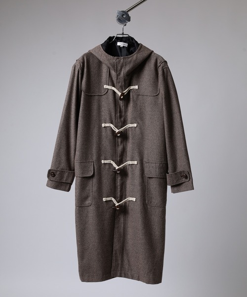 bishool ダッフルコート グレー アロッタ Alotta フェイクファー付ダッフルコート （アイスグレー