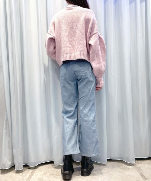 lilLilly（リルリリー）の「パステルカラーパフカーディガン（カーディガン/ボレロ・レディース・ブルー/ホワイト/ピンク・FREE）」の17枚目の写真