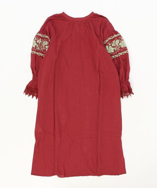 Unitage（ユニテージ）の「ぶどう刺繍ワンピース（ワンピース・レディース・ボルドー/ベージュ・FREE）」の20枚目の写真