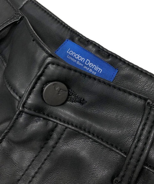 London Denim(ロンドンデニム)の「Highクオリティー フェイクレザー / テーパード ルーズ ワイドパンツ(スラックス・メンズ・ブラック・46/48/50/52)」の5枚目の写真