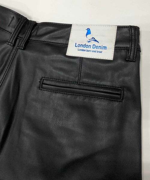 London Denim(ロンドンデニム)の「Highクオリティー フェイクレザー / テーパード ルーズ ワイドパンツ(スラックス・メンズ・ブラック・46/48/50/52)」の7枚目の写真
