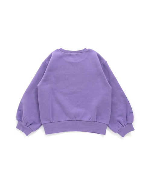 JENNI love（ジェニィラブ）の「裏起毛レースワッペントレーナー（スウェット・キッズ・ラベンダー/ブラック/ブルー・130cm/140cm/150cm/160cm）」の9枚目の写真
