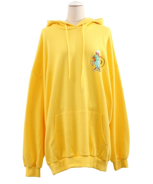 PUNYUS（プニュズ）の「VACATIONパーカー（パーカー・レディース・ブラック/イエロー/杢グレー・3/4）」の3枚目の写真