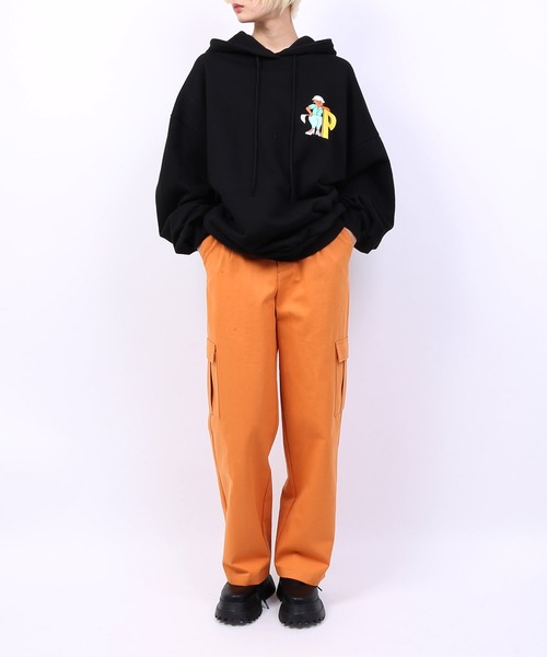 PUNYUS（プニュズ）の「VACATIONパーカー（パーカー・レディース・ブラック/イエロー/杢グレー・3/4）」の15枚目の写真