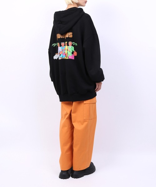 PUNYUS（プニュズ）の「VACATIONパーカー（パーカー・レディース・ブラック/イエロー/杢グレー・3/4）」の16枚目の写真