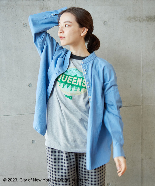 PAR ICI（パーリッシィ）の「NYC City Food Stickers リンガーTシャツ（Tシャツ/カットソー・レディース・ネイビー/グレー・FREE）」の22枚目の写真