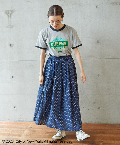 PAR ICI（パーリッシィ）の「NYC City Food Stickers リンガーTシャツ（Tシャツ/カットソー・レディース・ネイビー/グレー・FREE）」の21枚目の写真