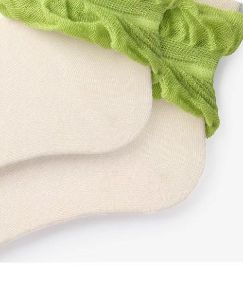 aimoha（アイモハ）の「チューリップ耳付きソックス（ソックス/靴下・レディース・ブラック/ホワイト・FREE）」の8枚目の写真