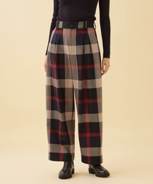 CB CRESTBRIDGE | クレストブリッジチェックウールビエラタックパンツ(その他パンツ)