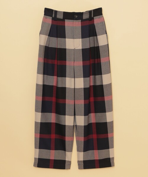 CB CRESTBRIDGE(シービークレストブリッジ)の「クレストブリッジチェックウールビエラタックパンツ(その他パンツ・レディース・ブルー系その他7・S/M)」の8枚目の写真