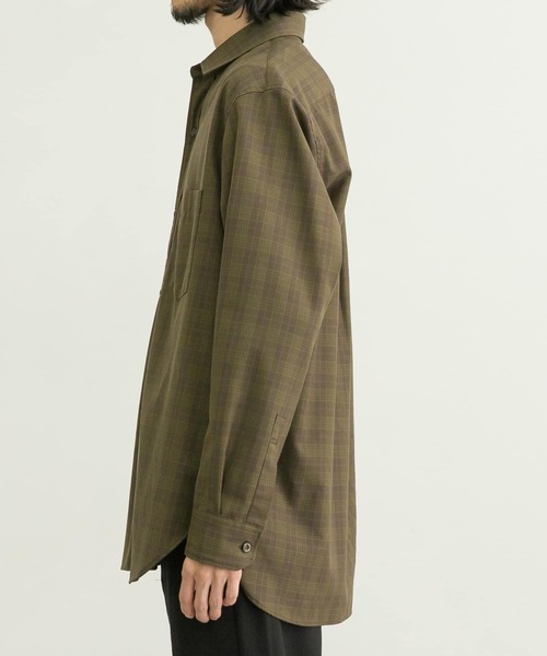 WORK NOT WORK URBAN RESEARCH(ワークノットワークアーバンリサーチ)の「WORK NOT WORK Checked Twill Shirts(シャツ/ブラウス・メンズ・ブラウン系その他/ブルー系その他・MEDIUM/LARGE)」の9枚目の写真
