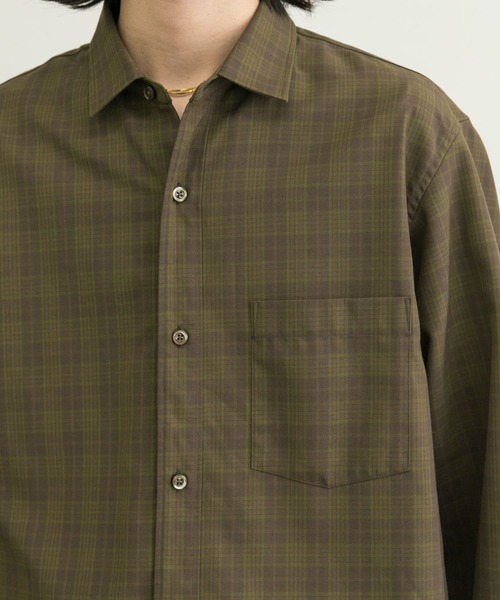 WORK NOT WORK URBAN RESEARCH(ワークノットワークアーバンリサーチ)の「WORK NOT WORK Checked Twill Shirts(シャツ/ブラウス・メンズ・ブラウン系その他/ブルー系その他・MEDIUM/LARGE)」の11枚目の写真