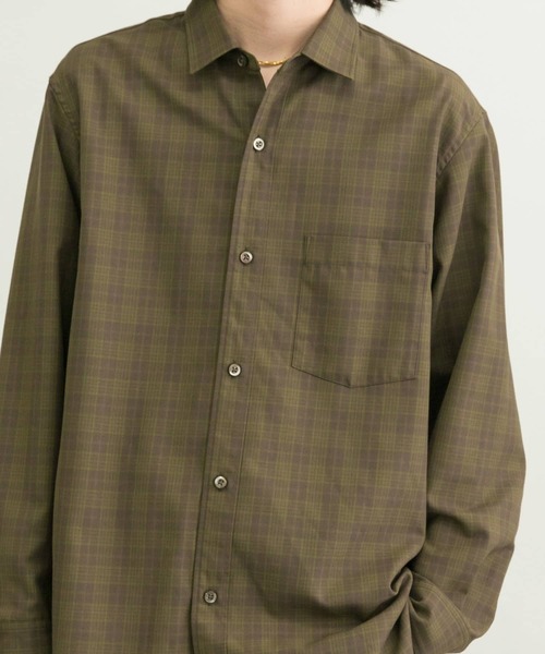 WORK NOT WORK URBAN RESEARCH(ワークノットワークアーバンリサーチ)の「WORK NOT WORK Checked Twill Shirts(シャツ/ブラウス・メンズ・ブラウン系その他/ブルー系その他・MEDIUM/LARGE)」の12枚目の写真