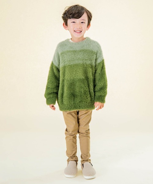 F.O.KIDS(エフオーキッズ)の「F.O.KIDS/エフオーキッズ シャギーニット(ニット/セーター・キッズ・ベージュ/カーキ/ブラック/ブルー・130/140/120)」の14枚目の写真