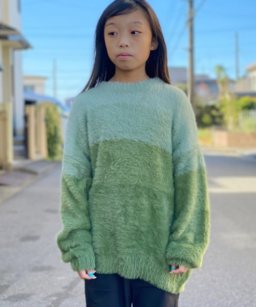 F.O.KIDS(エフオーキッズ)の「F.O.KIDS/エフオーキッズ シャギーニット(ニット/セーター・キッズ・ベージュ/カーキ/ブラック/ブルー・130/140/120)」の20枚目の写真