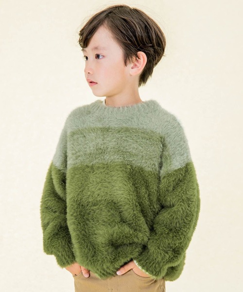 F.O.KIDS(エフオーキッズ)の「F.O.KIDS/エフオーキッズ シャギーニット(ニット/セーター・キッズ・ベージュ/カーキ/ブラック/ブルー・130/140/120)」の19枚目の写真