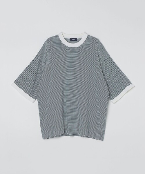 SHIPS(シップス)の「SHIPS: 16ゲージ コットン ボーダー ライト ニットTシャツ(ニット/セーター・メンズ・オフホワイト/アイボリー/ブラウン/ネイビー・SMALL/MEDIUM/LARGE/X-LARGE)」の19枚目の写真