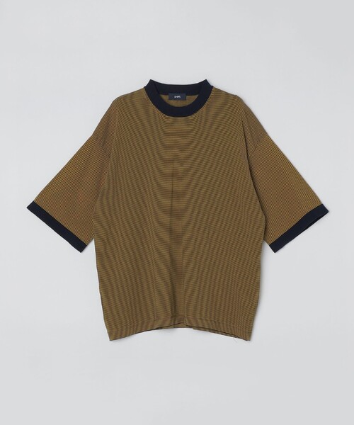 SHIPS(シップス)の「SHIPS: 16ゲージ コットン ボーダー ライト ニットTシャツ(ニット/セーター・メンズ・オフホワイト/アイボリー/ブラウン/ネイビー・SMALL/MEDIUM/LARGE/X-LARGE)」の21枚目の写真
