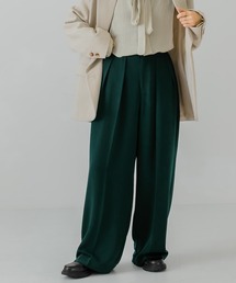 KBF | ダブルタックワイドパンツ(その他パンツ)