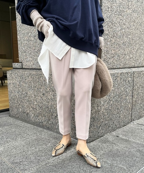 DouDou(ドゥドゥ)の「【WEB限定】裏起毛テーパードパンツ(その他パンツ・レディース・オフホワイト/ベージュ/ブラック・FREE)」の3枚目の写真
