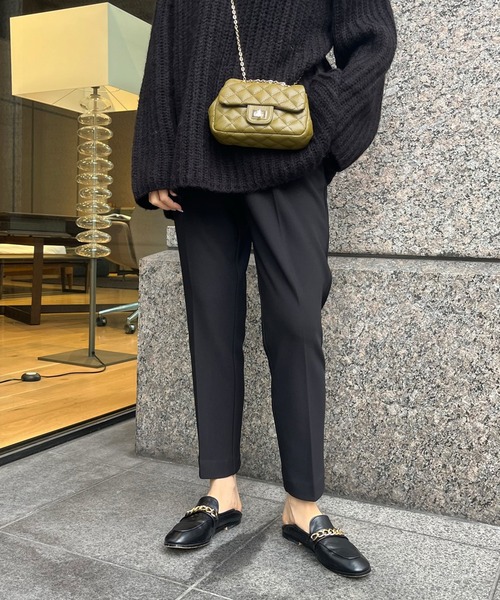 DouDou(ドゥドゥ)の「【WEB限定】裏起毛テーパードパンツ(その他パンツ・レディース・オフホワイト/ベージュ/ブラック・FREE)」の1枚目の写真