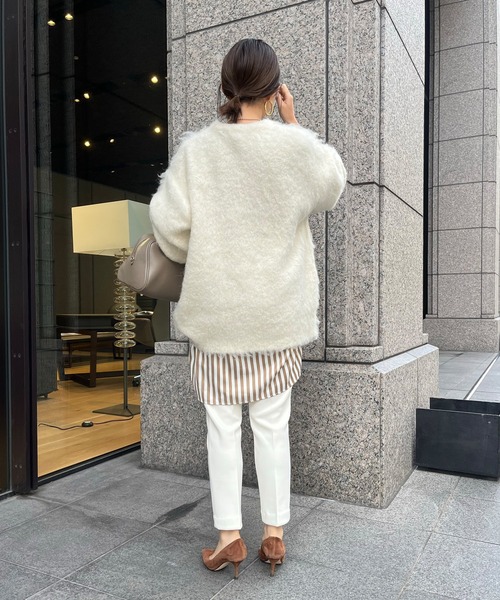 DouDou(ドゥドゥ)の「【WEB限定】裏起毛テーパードパンツ(その他パンツ・レディース・オフホワイト/ベージュ/ブラック・FREE)」の8枚目の写真