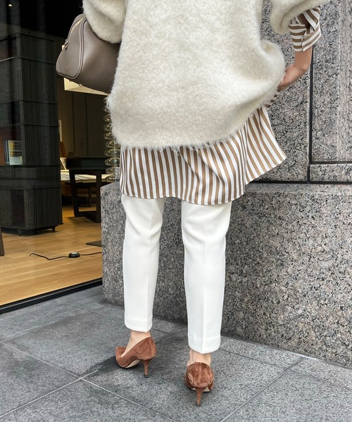 DouDou(ドゥドゥ)の「【WEB限定】裏起毛テーパードパンツ(その他パンツ・レディース・オフホワイト/ベージュ/ブラック・FREE)」の10枚目の写真