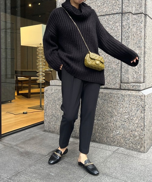 DouDou(ドゥドゥ)の「【WEB限定】裏起毛テーパードパンツ(その他パンツ・レディース・オフホワイト/ベージュ/ブラック・FREE)」の13枚目の写真