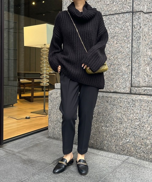 DouDou(ドゥドゥ)の「【WEB限定】裏起毛テーパードパンツ(その他パンツ・レディース・オフホワイト/ベージュ/ブラック・FREE)」の15枚目の写真