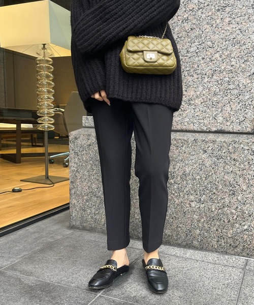 DouDou(ドゥドゥ)の「【WEB限定】裏起毛テーパードパンツ(その他パンツ・レディース・オフホワイト/ベージュ/ブラック・FREE)」の18枚目の写真
