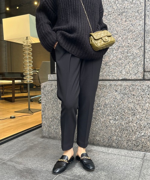 DouDou(ドゥドゥ)の「【WEB限定】裏起毛テーパードパンツ(その他パンツ・レディース・オフホワイト/ベージュ/ブラック・FREE)」の19枚目の写真