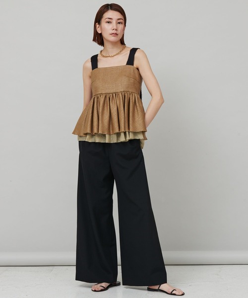 Curensology　テープヤーンビスチェ 新品タグ付き Curensology ＜C.S.G＞シャイニーチェックビスチェ