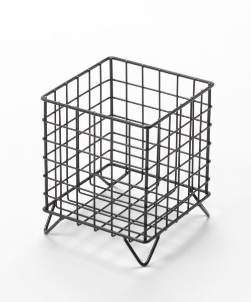 ammy.（エイミードット）の「【 ammy. / エイミードット 】 シンプル モノトーン 小物 収納 カゴ（収納グッズ・レディース・ブラック/シルバー・FREE）」の5枚目の写真