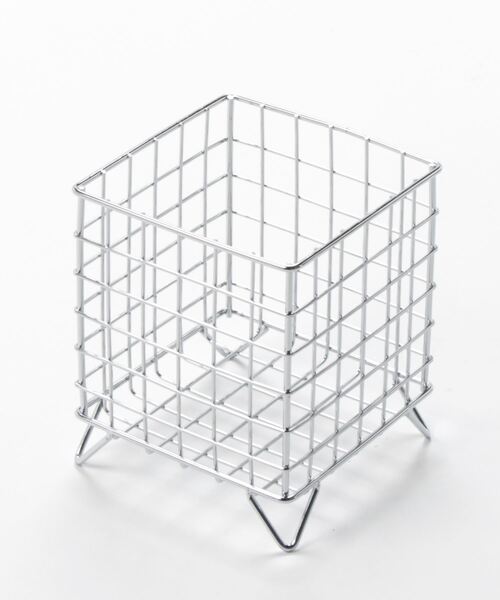 ammy.（エイミードット）の「【 ammy. / エイミードット 】 シンプル モノトーン 小物 収納 カゴ（収納グッズ・レディース・ブラック/シルバー・FREE）」の6枚目の写真