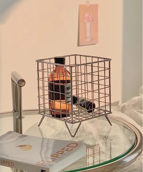 ammy.（エイミードット）の「【 ammy. / エイミードット 】 シンプル モノトーン 小物 収納 カゴ（収納グッズ・レディース・ブラック/シルバー・FREE）」の11枚目の写真