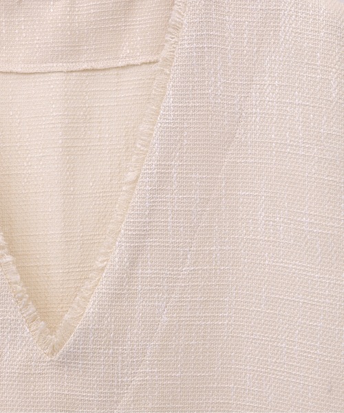 ap retro（アプレトロ）の「ツイードフリンジベスト（ベスト・レディース・アイボリー/チャコールグレー/ブラック・FREE）」の22枚目の写真