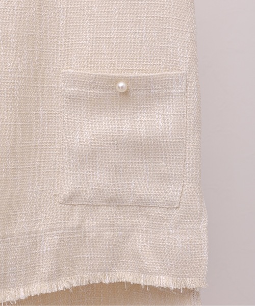 ap retro（アプレトロ）の「ツイードフリンジベスト（ベスト・レディース・アイボリー/チャコールグレー/ブラック・FREE）」の17枚目の写真