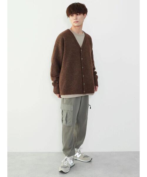 CRAFT STANDARD BOUTIQUE（クラフトスタンダードブティック）の「ブラッシングニットカーディガン（カーディガン/ボレロ・レディース・アイボリー/ライトブルー/グレー/ブラック/ブラウン/ベージュ・XL/M/L）」の14枚目の写真