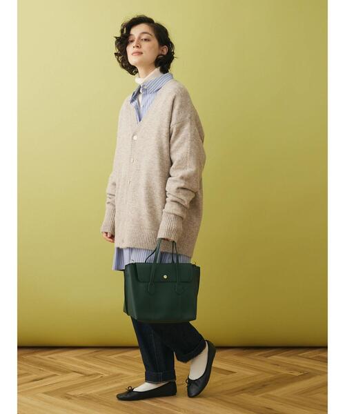 CRAFT STANDARD BOUTIQUE（クラフトスタンダードブティック）の「ブラッシングニットカーディガン（カーディガン/ボレロ・レディース・アイボリー/ライトブルー/グレー/ブラック/ブラウン/ベージュ・XL/M/L）」の21枚目の写真