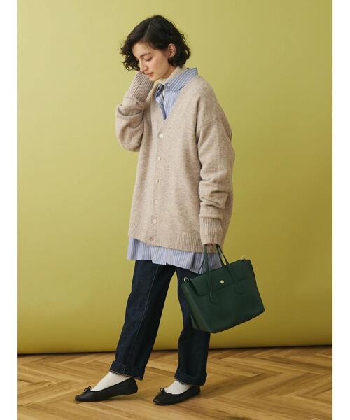 CRAFT STANDARD BOUTIQUE（クラフトスタンダードブティック）の「ブラッシングニットカーディガン（カーディガン/ボレロ・レディース・アイボリー/ライトブルー/グレー/ブラック/ブラウン/ベージュ・XL/M/L）」の22枚目の写真