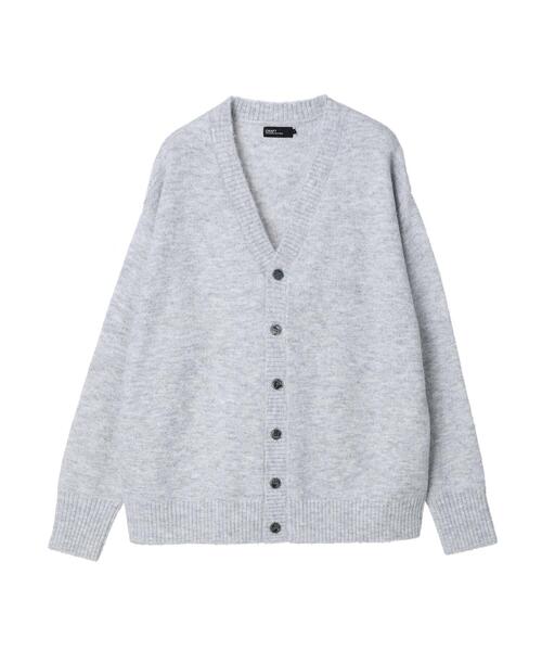 CRAFT STANDARD BOUTIQUE（クラフトスタンダードブティック）の「ブラッシングニットカーディガン（カーディガン/ボレロ・レディース・アイボリー/ライトブルー/グレー/ブラック/ブラウン/ベージュ・XL/M/L）」の3枚目の写真