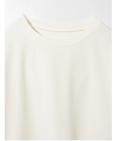 tシャツ MIDIUMISOLID for Ladies アシンメトリーサイドスリットチュニック レディース MIDIUMISOLID tシャツ for Ladies アシンメトリーサイドスリット
